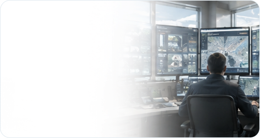 Engineer validating systems from a control room
