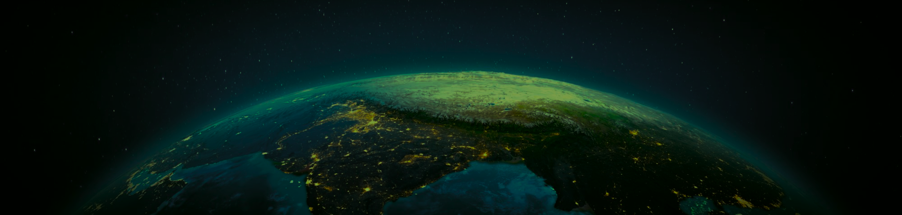 Night-time view of Earth from orbit