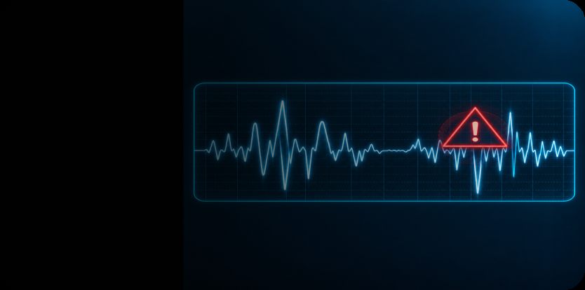 Anomaly highlighted in vehicle sensor data