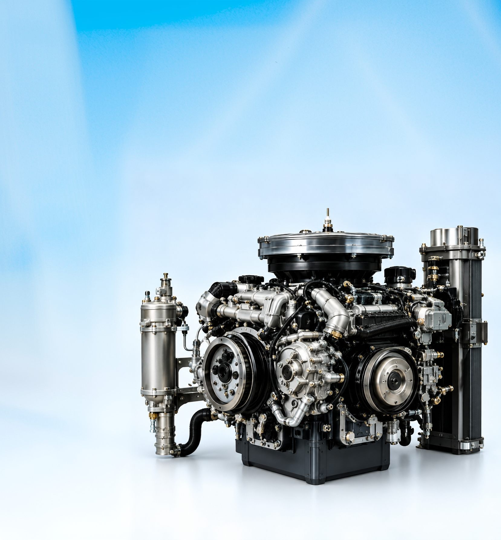 Engine monitored for temperature