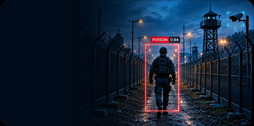 Operator monitoring a person in a video feed