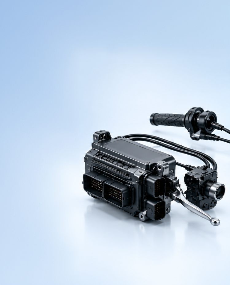 Motorcycle vehicle control hardware